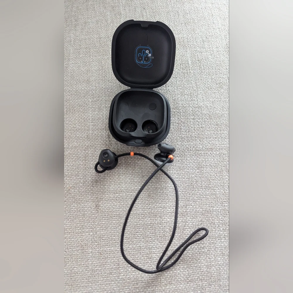 Google Pixel Buds (Clearly White) with Charging Case